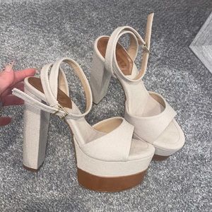 Schutz Platform Sandal Heels